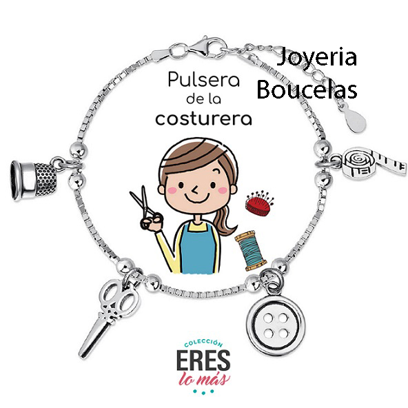 Pulsera Plata Promojoya Chica Costurera 9101767
