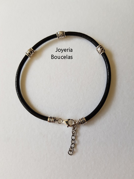 Pulsera Cuero/Plata Chic@ Promojoya 9113956
