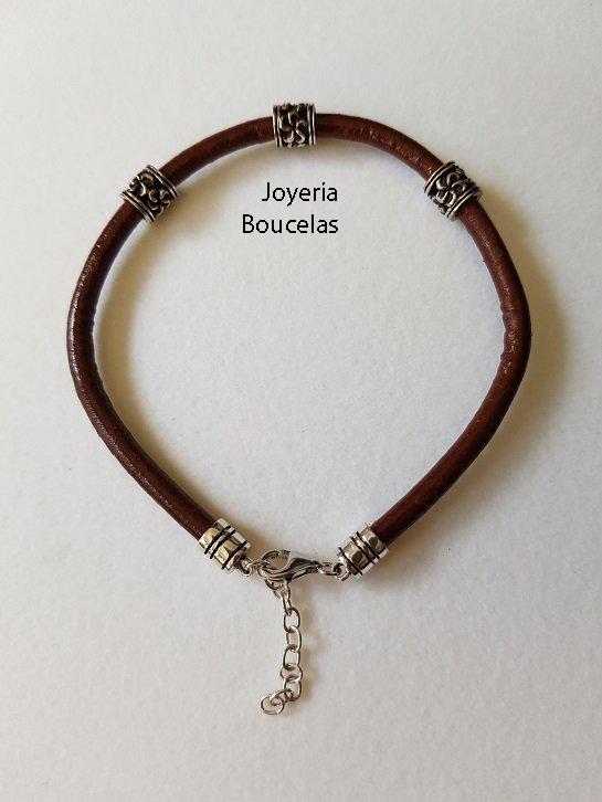 Pulsera Cuero/Plata Chic@ Promojoya 9113963