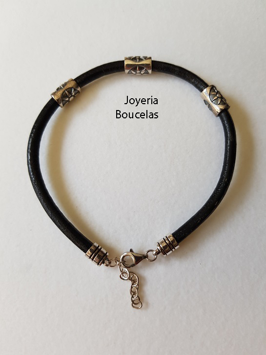 Pulsera Cuero/Plata Chic@ Promojoya 9113966