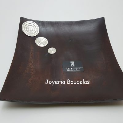 Vacia Bolsillos Madera con Plata Isabel Cabanillas 02/1045