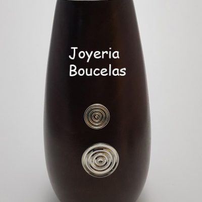 Jarrón Madera con Plata Isabel Cabanillas 02/4010