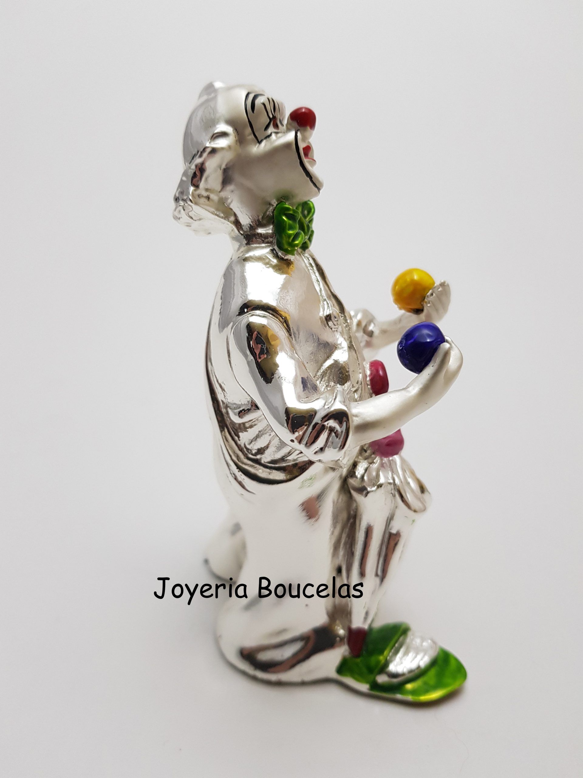 Figura Plata/Resina Payaso Spaliu 995 - Imagen 2