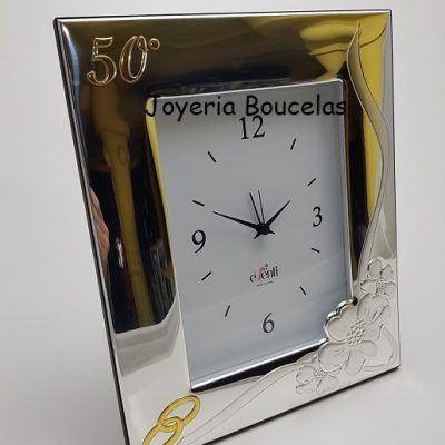 Reloj Despertador Plata 50 Aniversario Eventi EV9070/ORC