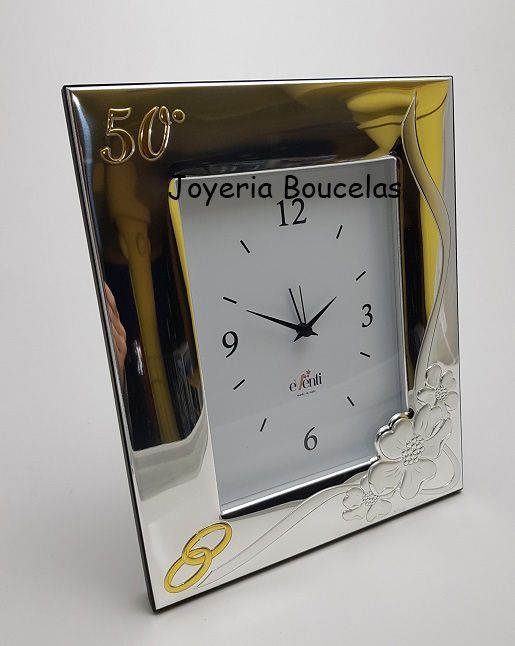 Reloj Despertador Plata 50 Aniversario Eventi EV9070/ORC
