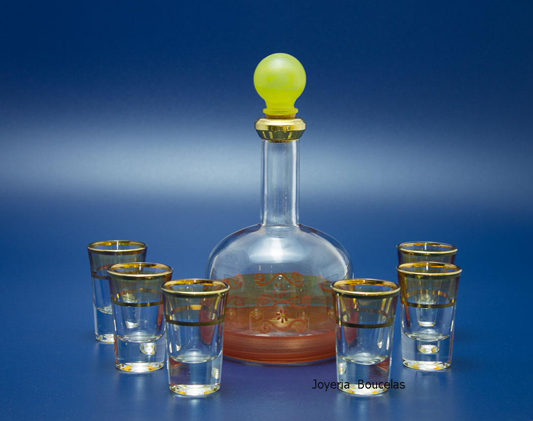 Juego de Botella con Chupitos Aqua by Galos 85320