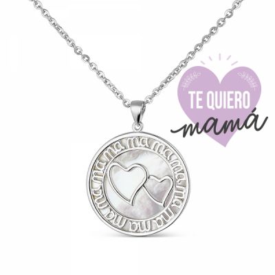 Colgante Plata con Nácar sin cadena 9106821