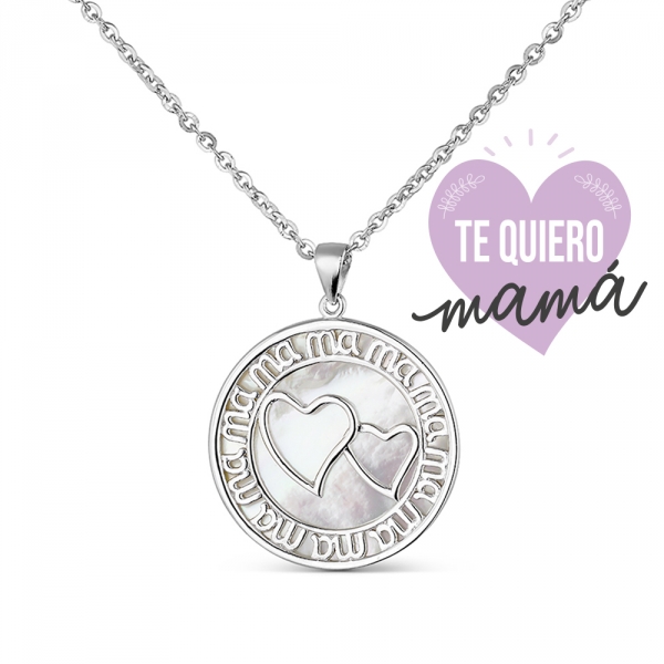 Colgante Plata con Nácar sin cadena 9106821
