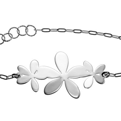Pulsera Plata Clareza Flor chica T0611051
