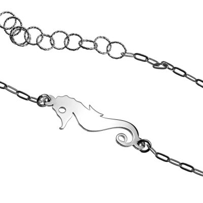 Pulsera Plata Clareza Caballito de Mar chica T0611161