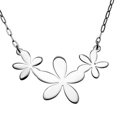 Gargantilla Plata Clareza Flor chica T2111051