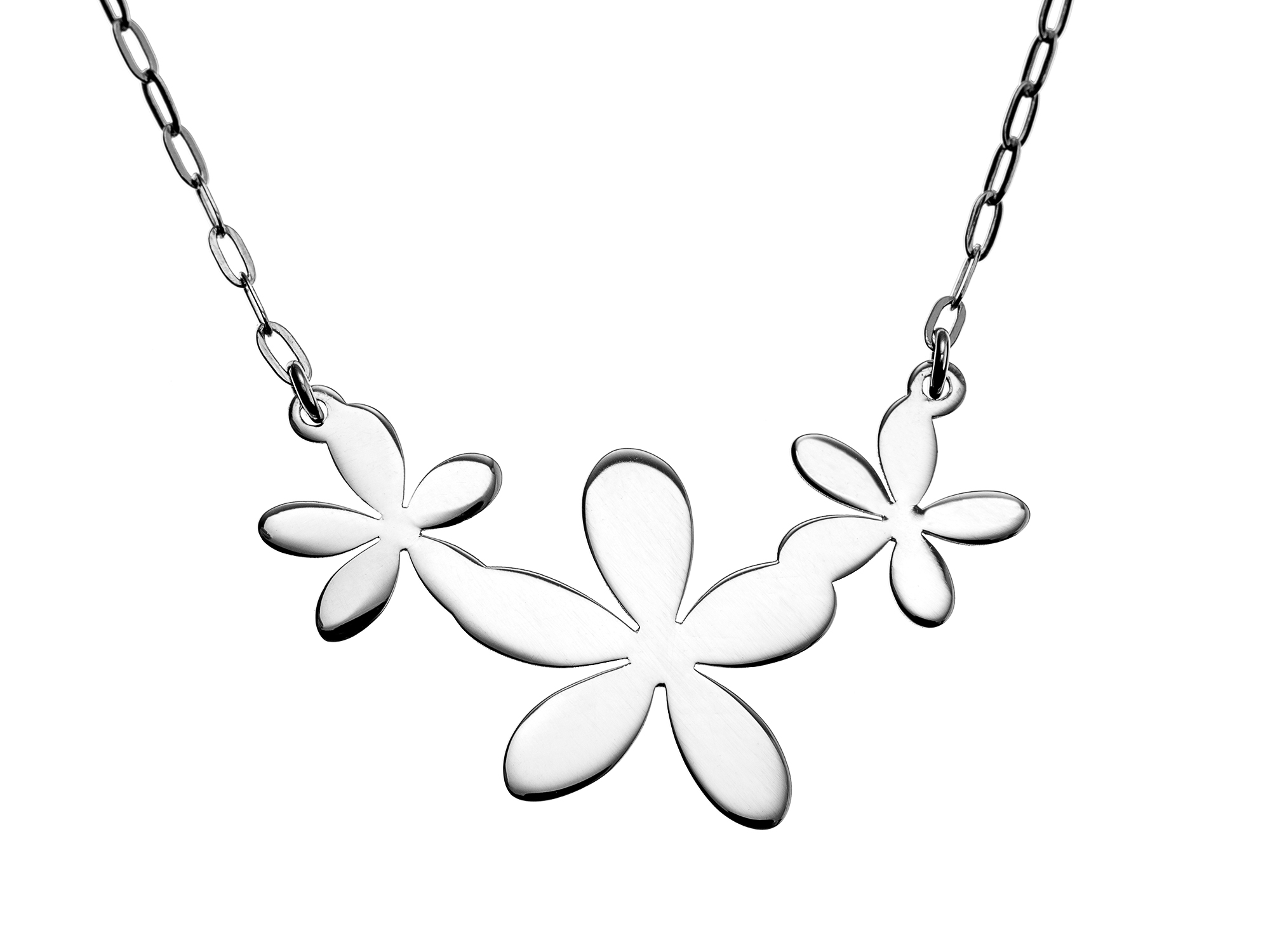 Gargantilla Plata Clareza Flor chica T2111051