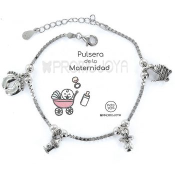 Pulsera Plata Maternidad Promojoya 9101773