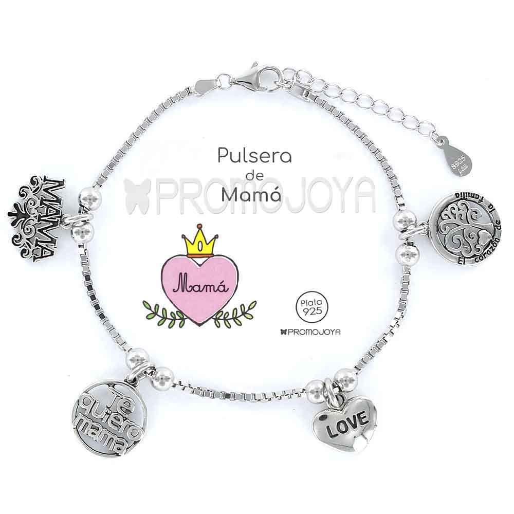 Pulsera Plata Mamá Promojoya 9101861