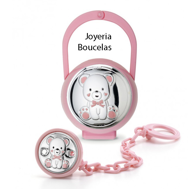 Juego de Chupetero y Guardachupetes Plata Puro PU8574/R