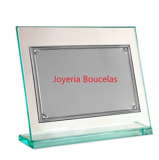 Placa Homenaje Cristal/Aluminio Global Argenti P/2278/2C