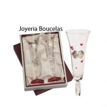 Juego de Copas Cristal Boda Global Argenti GA3071A