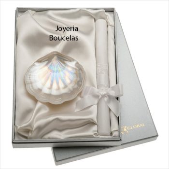 Set Vela y Concha Bautismo Global Argenti Niñ@ GA1143C