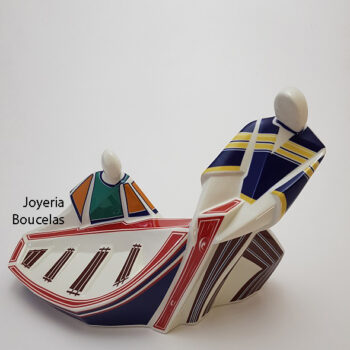 Figura Galos Chegada O Peirao Cubista 8764