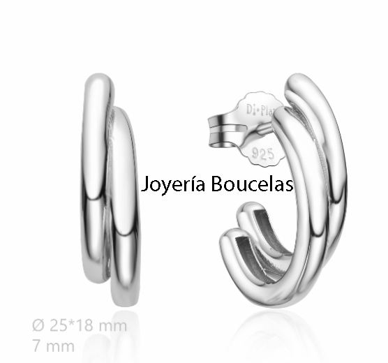 Pendientes Plata Di Plata Chica 2024653