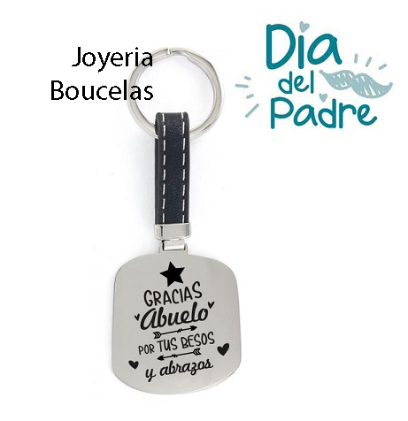 Llavero Acero/Cuero Promojoya Hombre 9116711