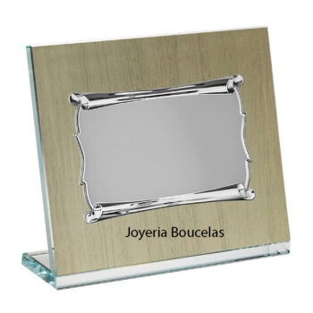 Placa Homenaje Global Argenti Cristal/Aluminio P/3023/3C
