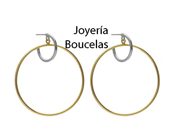 Pendientes Plata Victoria Cruz Chica A5043/BT - Imagen 2