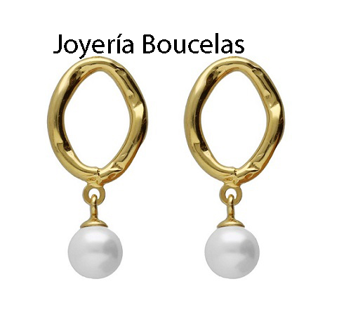 Pendientes Plata Victoria Cruz Chica A5083/00DT - Imagen 2