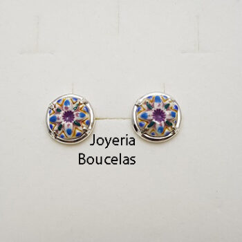 Pendientes Plata/Cerámica Chica JMC P13
