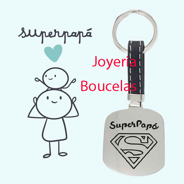Llavero Acero/Cuero Promojoya Papá 9107617