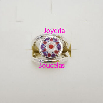 Anillo Plata/Cerámica Chica JMC AD3