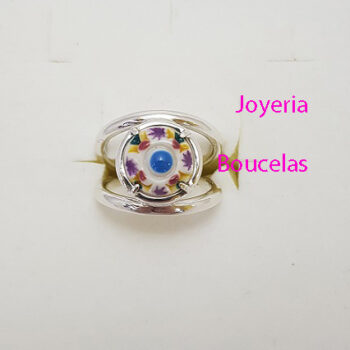 Anillo Plata/Cerámica Chica JMC AD5