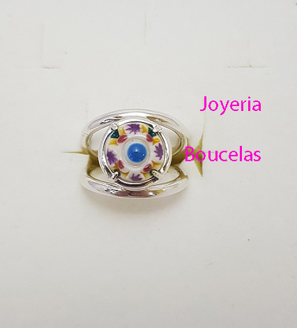 Anillo Plata/Cerámica Chica JMC AD5