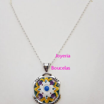 Colgante Plata/Cerámica Chica JMC C21
