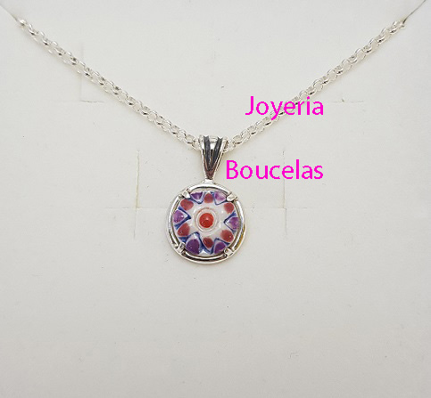Colgante Plata/Cerámica Chica JMC C22