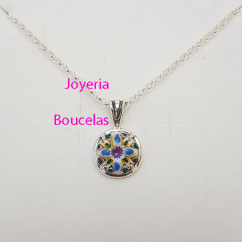 Colgante Plata/Cerámica Chica JMC C23