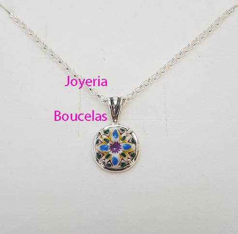 Colgante Plata/Cerámica Chica JMC C23