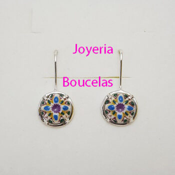 Pendientes Plata/Cerámica Chica JMC PH7