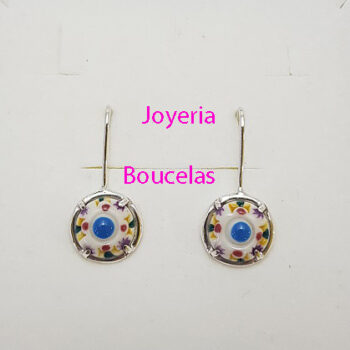 Pendientes Plata/Cerámica Chica JMC PH8