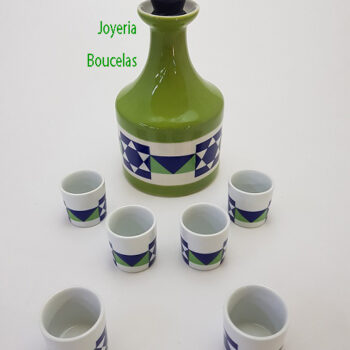Botella Galos con Chupitos Figueira Verde 3239*