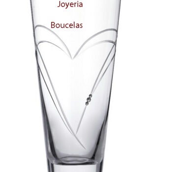 Jarrón Cristal Corazones Global Argenti GA4323
