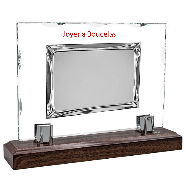 Placa Homenaje Cristal/Madera P/3028/3C