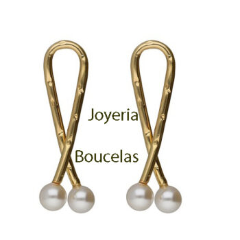Pendientes Plata Victoria Cruz Chica A5547/00DT