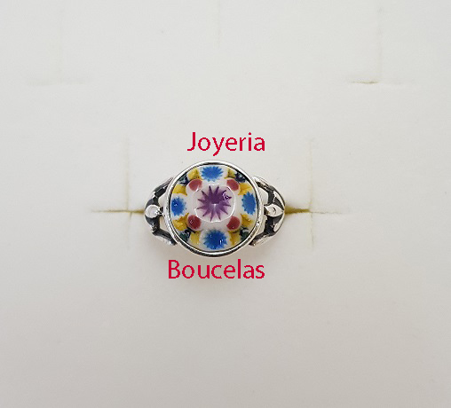 Anillo Cerámica/Plata Chica JMC A1