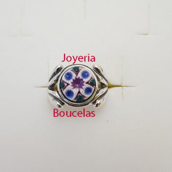Anillo Cerámica/Plata Chica JMC A2