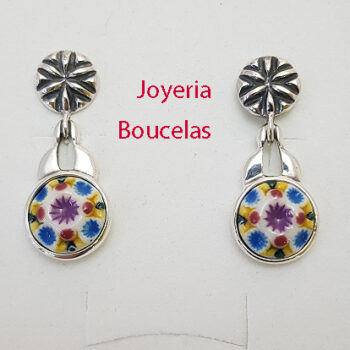 Pendientes Cerámica/Plata Chica JMC P2