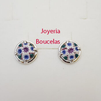 Pendientes Cerámica/Plata Chica JMC P3