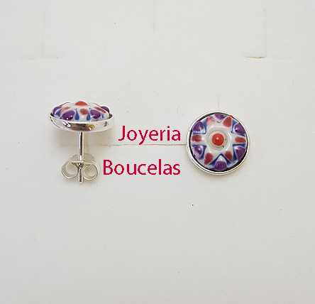 Pendientes Cerámica/Plata Chica JMC PB2 - Imagen 2