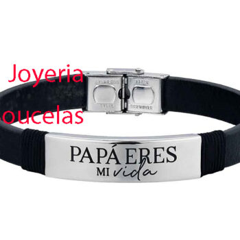 Pulsera Cuero/Acero Promojoya Chico 9123420
