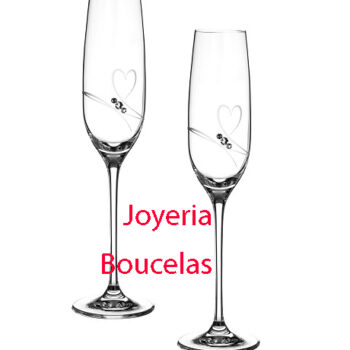Juego de Copas Champán Novios Global Argenti GA4240
